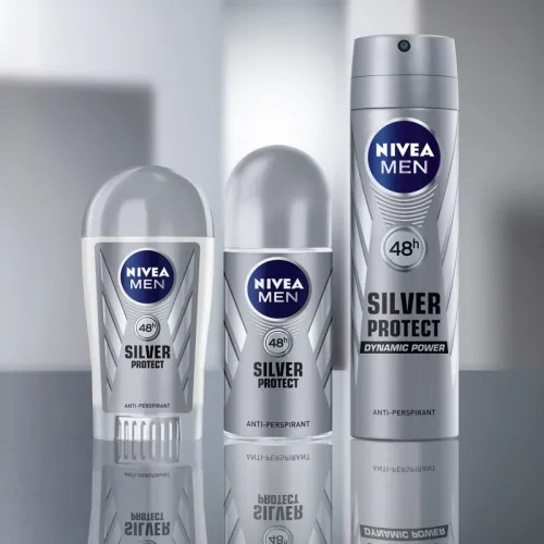 Lăn Ngăn Mùi NIVEA MEN Silver Protect Phân Tử Bạc Ngăn Khuẩn Gây Mùi Vượt Trội